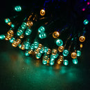 600 LED 60m Premier Christmas Indoor Outdoor Multi Function Battery Operated String Lights with Timer in Multicoloured