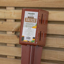 75mm x 75mm (3" x 3") Metal Garden Fence Post Holder & Spike