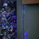 75m 3000 LED TreeBrights Christmas String Lights with Timer in Blue, Purple & White