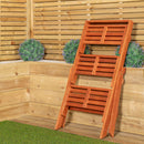 Outdoor 3 Tier Wooden Foldable Plant Display Stand