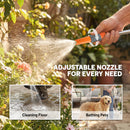 Outsunny Hose Reel Cart With Wheels, 45+2m Garden Hose Reel, Orange