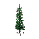 4ft (1.2m) Green Artificial Pencil Christmas Tree With Green Metal Stand and 168 Tips