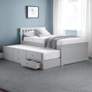 OLIVIA BED WITH UNDERBED AND DRAWERS - DOVE GREY
