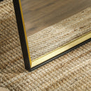 HOMCOM Full Length Mirror Wall Mount Leaning Standing Mirror, Black