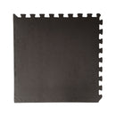 Samuel Alexander Black EVA Foam Floor Mats 60x60cm Interlocking Gym & Play Mats, Non-Slip, Water Resistant