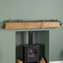1.90m Festive Garland with Green Seasonal Leaves and Red Berries