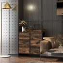 HOMCOM Bedroom Chest of Drawers 6 Drawer Dresser w/ Shelf