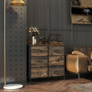 HOMCOM Bedroom Chest of Drawers 6 Drawer Dresser w/ Shelf