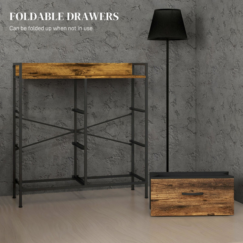 HOMCOM Bedroom Chest of Drawers 6 Drawer Dresser w/ Shelf