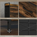 HOMCOM Bedroom Chest of Drawers 6 Drawer Dresser w/ Shelf