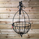 35cm Large Black Metal Spanish Garden Wall Hanging Basket