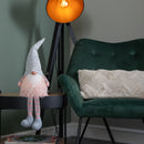 50cm Battery Operated Light up Male Christmas Gonk with Dangly Legs in Grey Hat