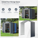 Outdoor Storage Shed Extension Kit For 195 Cm Shed Width
