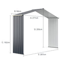 Outdoor Storage Shed Extension Kit For 203 Cm Shed Width