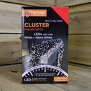 720 LED 9.3m Premier Clusterbrights Indoor Outdoor Multifunction Mains Operated Christmas Cluster Lights with Timer in Cool & Warm White Mix