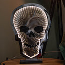 Light up Halloween Skull Infinity Decoration with Warm White LEDs