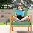 Outsunny Cushion Set with Seat & Back Pad, CUSHION ONLY, Green