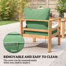 Outsunny Cushion Set with Seat & Back Pad, CUSHION ONLY, Green