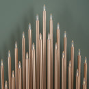 36cm Light Up Rose Gold Christmas Candlebridge With 33 LEDs In Warm White