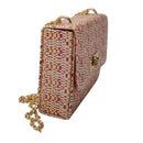 Gwendolyn Mini Straw Bag -  Red