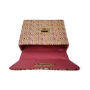 Gwendolyn Mini Straw Bag -  Red