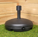 7Kg / 7 Litre Capacity Water Filled Garden Parasol Umbrella Base In Black