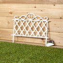 27cm x 48cm  Plastic Garden Border Fence Edging with Lattice Design