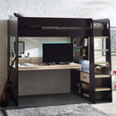 ROCKET GAMING HIGHSLEEPER - BLACK AND PALE WOOD