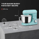 HOMCOM Electric Stand Mixer, 4.5L Food Mixer with Dough Hook, Whisk