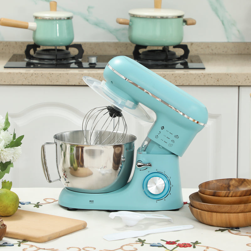 HOMCOM Electric Stand Mixer, 4.5L Food Mixer with Dough Hook, Whisk