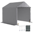 Outsunny 6.5' X 6.5' X 6.5' Temporary Garden Shed Storage Tent, Grey
