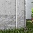 Outsunny 6.5' X 6.5' X 6.5' Temporary Garden Shed Storage Tent, Grey