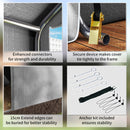 Outsunny 6.5' X 6.5' X 6.5' Temporary Garden Shed Storage Tent, Grey