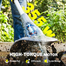 Outsunny Cordless Tiller, 18V Garden Rotavator with 2 x 4Ah Batteries