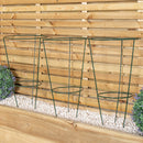 Tom Chambers Urban Green Conical Garden Plant Support Ring 30cm -  Medium