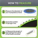 SPORTNOW Trampoline Mat with 72 V-Hooks, for 12ft Trampoline