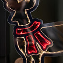 40cm Light up Reindeer Christmas Infinity Light with Red and Warm White LEDs