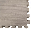 Samuel Alexander Grey EVA Foam Floor Mats 60x60cm Interlocking Gym & Play Mats, Non-Slip, Water Resistant