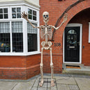 GIANT 8ft (240cm) Standing Indoor Outdoor Animatronic Halloween Skeleton Decoration