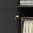 HOMCOM Wardrobe for Bedroom, Double Wardrobe with Hanging Rail