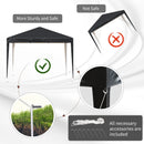 Outsunny  Pop Up Gazebo 3m x 3m - Black