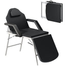 HOMCOM 3 Section Adjustable Massage Table, Beauty Bed for Spa, Lash,