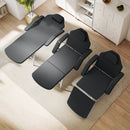 HOMCOM 3 Section Adjustable Massage Table, Beauty Bed for Spa, Lash,