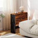HOMCOM Wooden Folding Table Writing Desk Rustic Brown