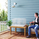 PawHut Bird Cage With Divider, 4 Wooden Perches Slide Out Tray