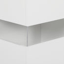 HOMCOM LED Sideboard, High Gloss Storage Cabinet with 4 Drawers, White