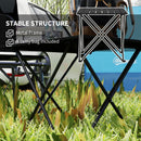 Outsunny Folding Camping Table for Outdoor Camping, Picnic, Hiking, Black