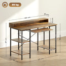 HOMCOM Gaming Desk with Monitor Stand and Sliding Keyboard Tray