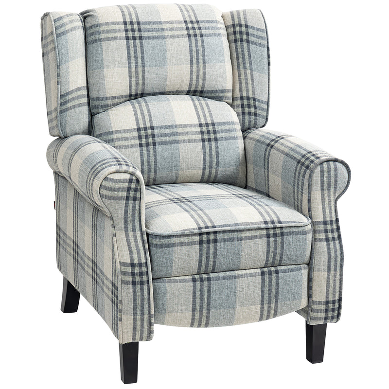 HOMCOM Recliner Chair for Living Room Wingback Chair with Padded Armrest