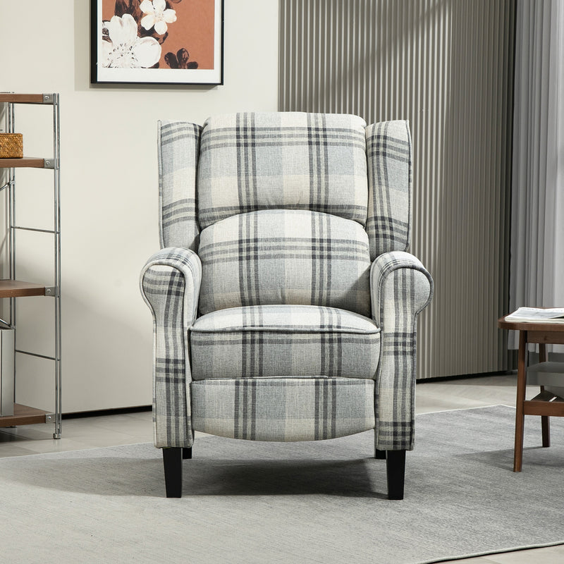 HOMCOM Recliner Chair for Living Room Wingback Chair with Padded Armrest